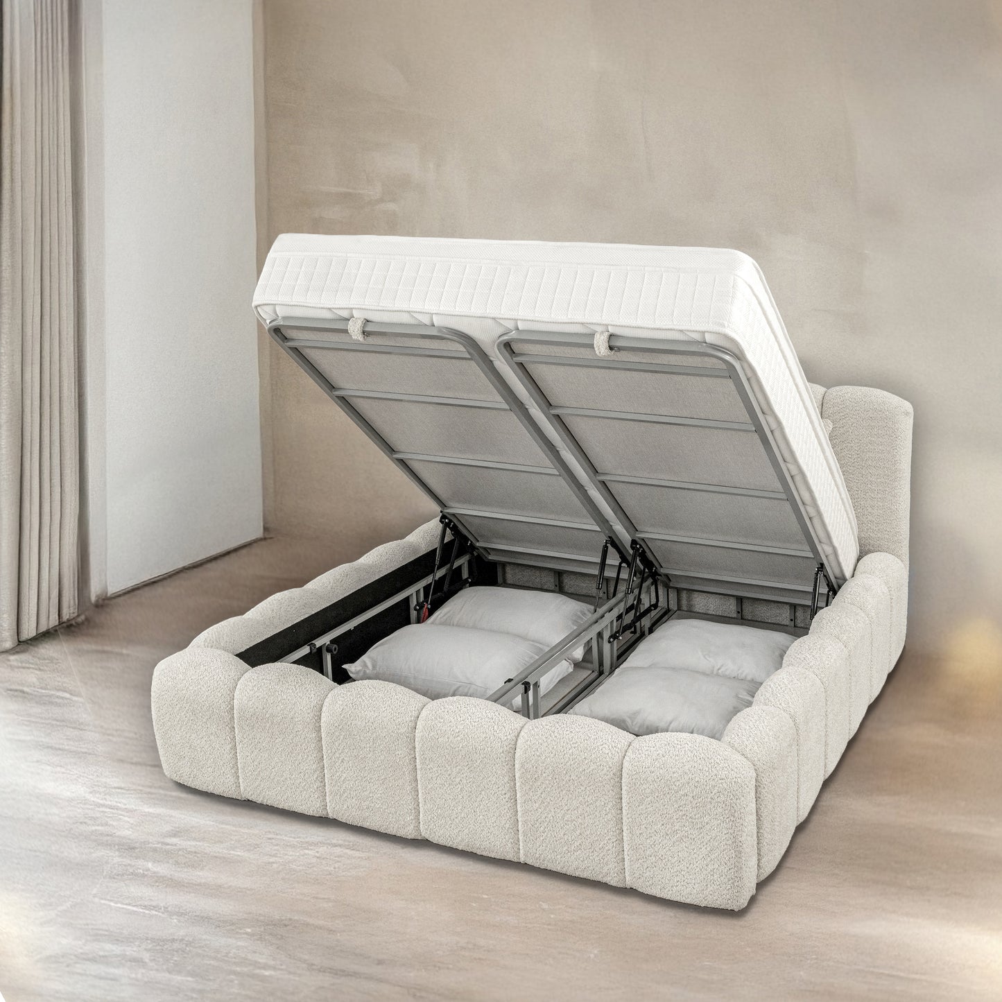 Lit fixe Dolce avec espace de rangement