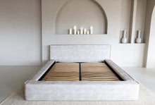 FIORE bed with slatted base and storage space fixed