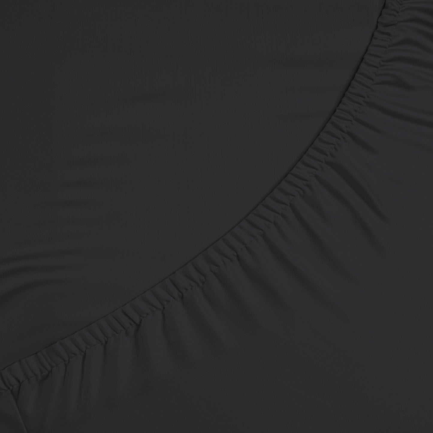 Katoenen hoeslaken Zwart