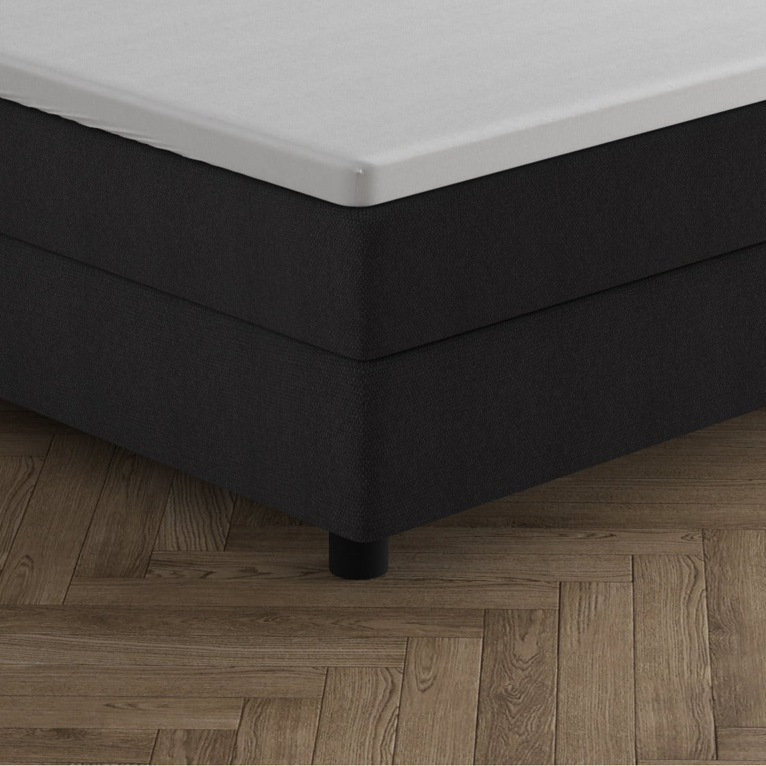 Dubbel jersey splittopper hoeslaken - wit