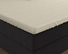 Double Jersey Topper Fitted sheet - black