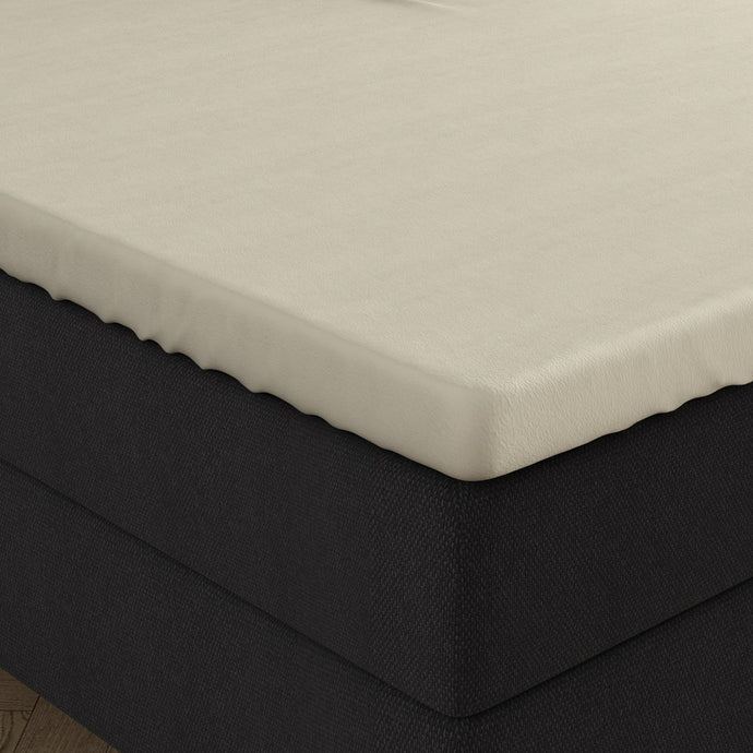 Double Jersey Topper Fitted sheet - cream