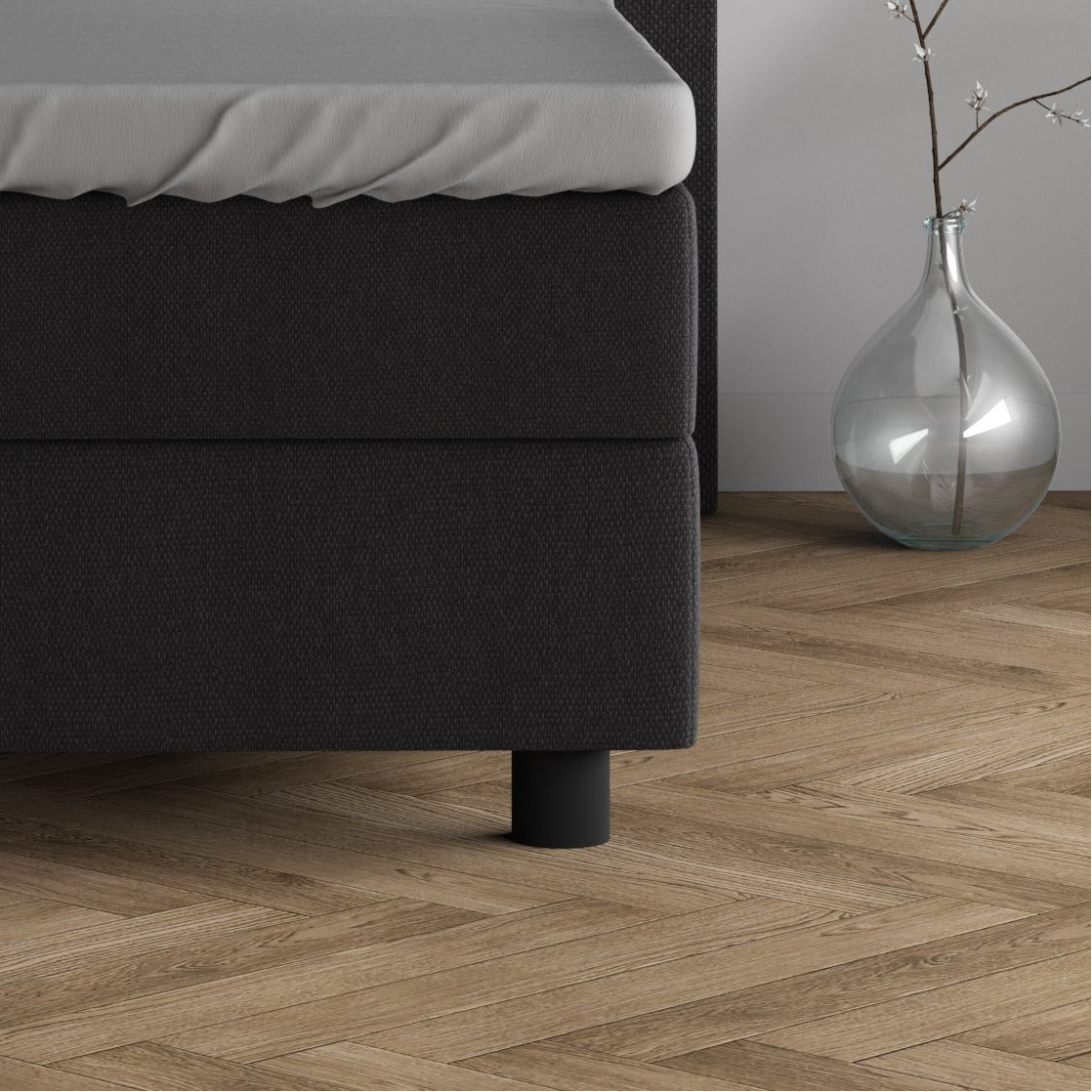 Dubbel Jersey Topper Hoeslaken grijs