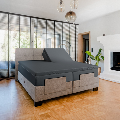 Drap-housse double jersey Splittopper - anthracite