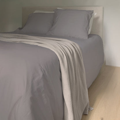 Satin Cotton Duvet Cover grey