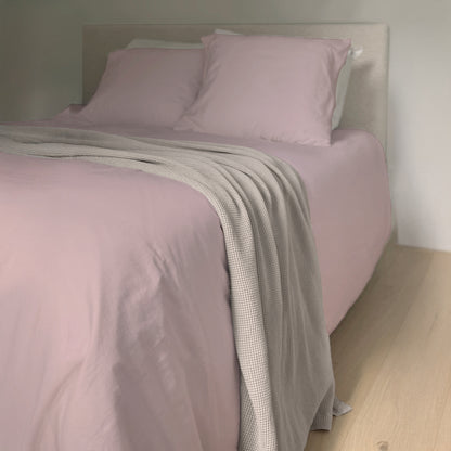 Satin Cotton Duvet Cover Pink Cera
