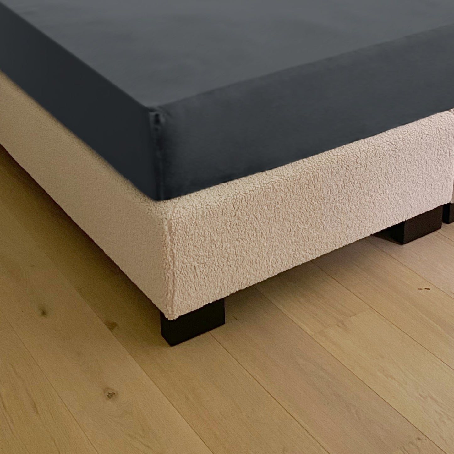 Dubbel Jersey Antraciet hoeslaken Cera