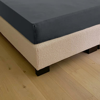 Dubbel Jersey Antraciet hoeslaken Cera