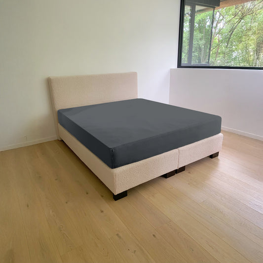 Dubbel Jersey Antraciet hoeslaken Cera