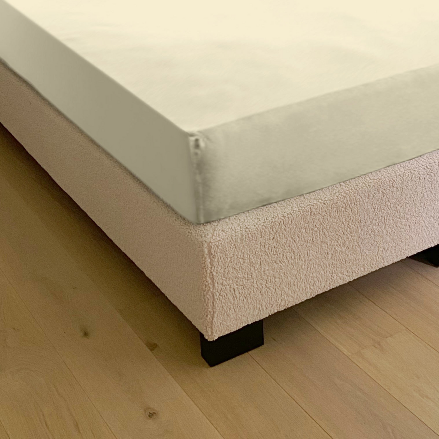 Dubbel Jersey Crème hoeslaken