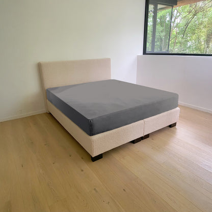 Dubbele Jersey Grijs hoeslaken