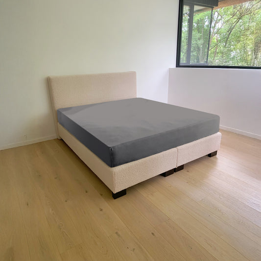 Dubbele Jersey Grijs hoeslaken