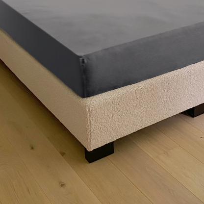 Dubbele Jersey Grijs hoeslaken