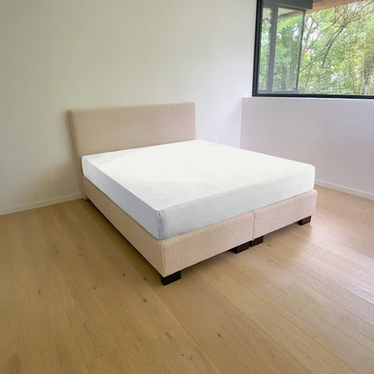 Drap-housse blanc en jersey double