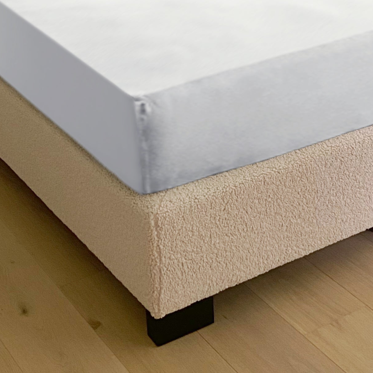 Drap-housse blanc en jersey double