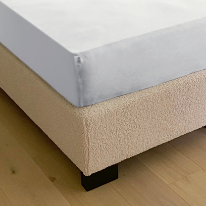 Drap-housse blanc en jersey double