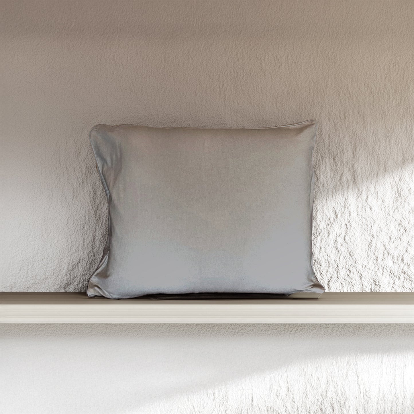 Flanellen katoenen dekbedovertrek -Grijs