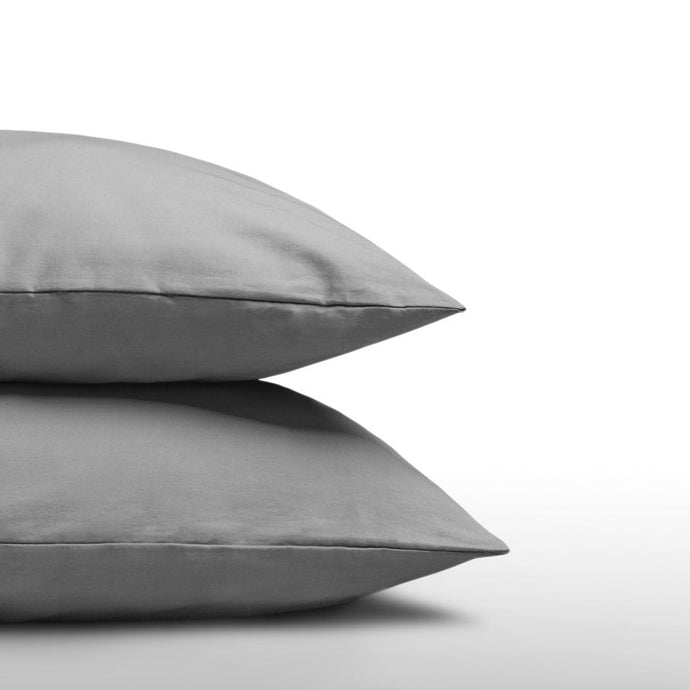 Cotton Pillowcases - 60x70  -  set of 2 - Grey