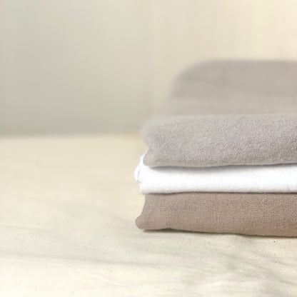 Flanellen katoenen dekbedovertrek -Grijs