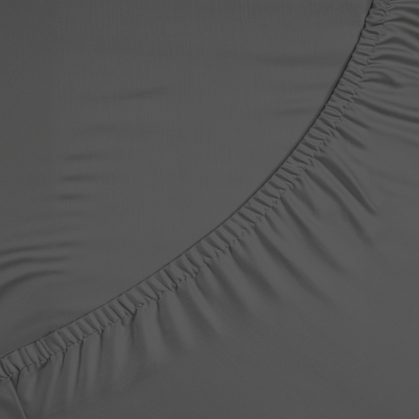 Katoenen hoeslaken Antraciet