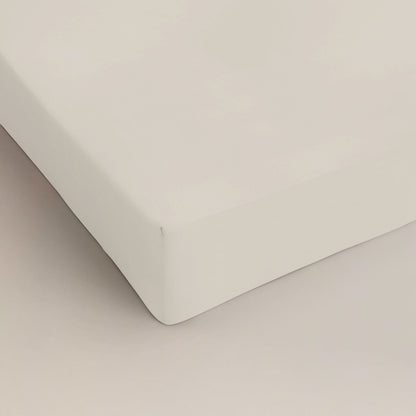 Katoenen hoeslaken Crème