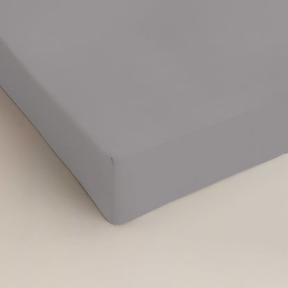 Katoenen hoeslaken Grijs