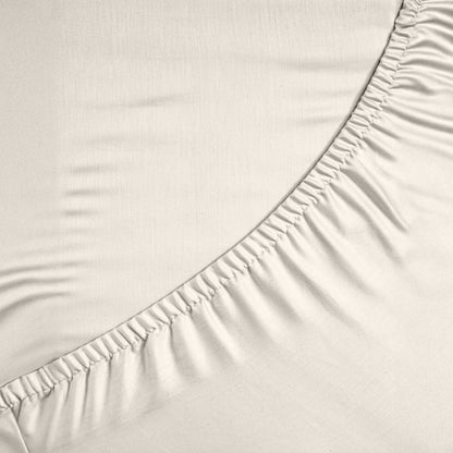 Katoenen hoeslaken Crème