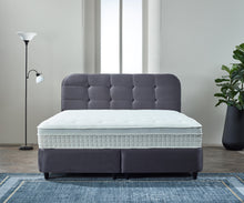 DOURO anthracite bed with storage space fixed + Mattress