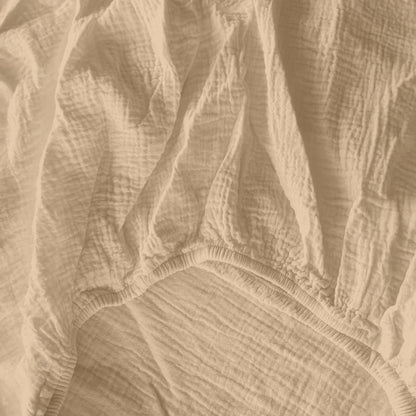 Mousseline Fitted Sheet Nude