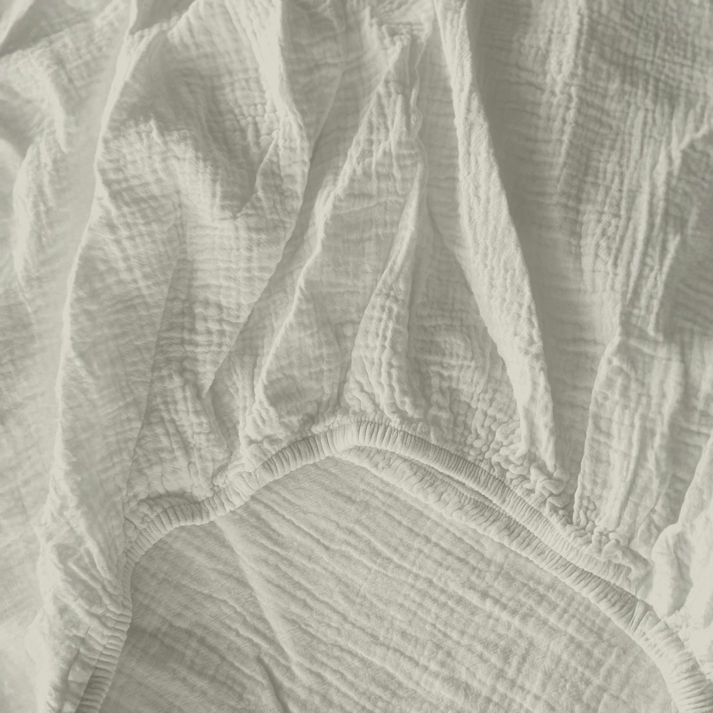 Mousseline Fitted Sheet Off-white