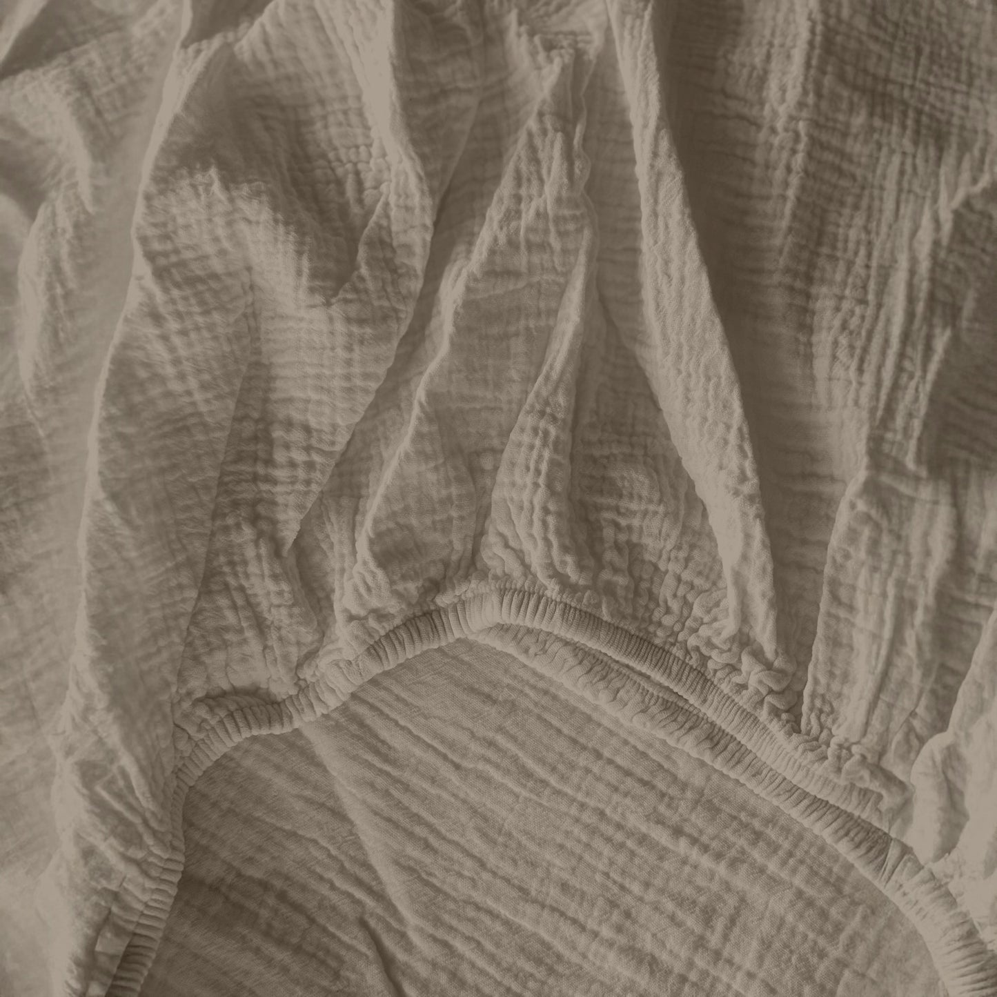 Mousseline Fitted Sheet Taupe