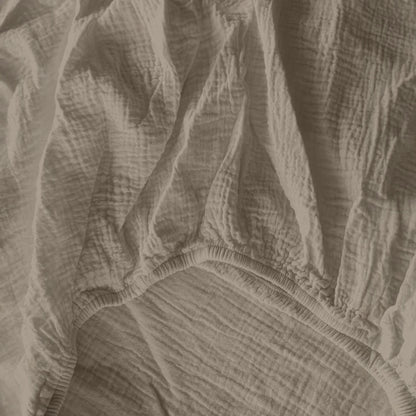 Mousseline Fitted Sheet Taupe