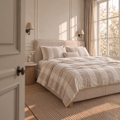 Zoa linen duvet cover