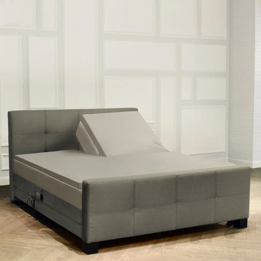 Drap-housse en satin de coton Surmatelas Fendu sable Cera