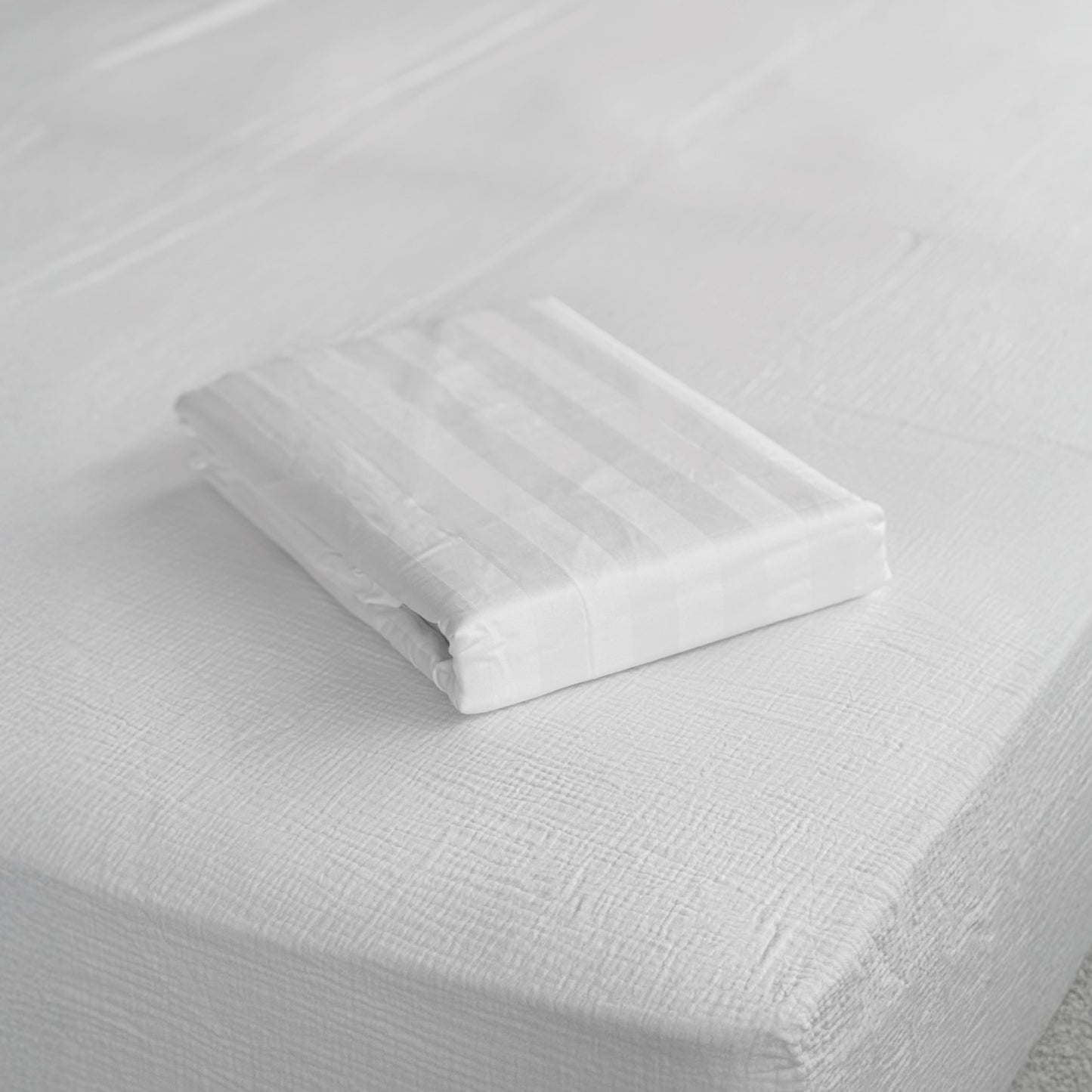 Striped Satin Cotton Duvet Cover Cera