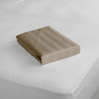 Striped Satin Cotton Duvet Cover Cera