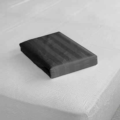 Striped Satin Cotton Duvet Cover Cera