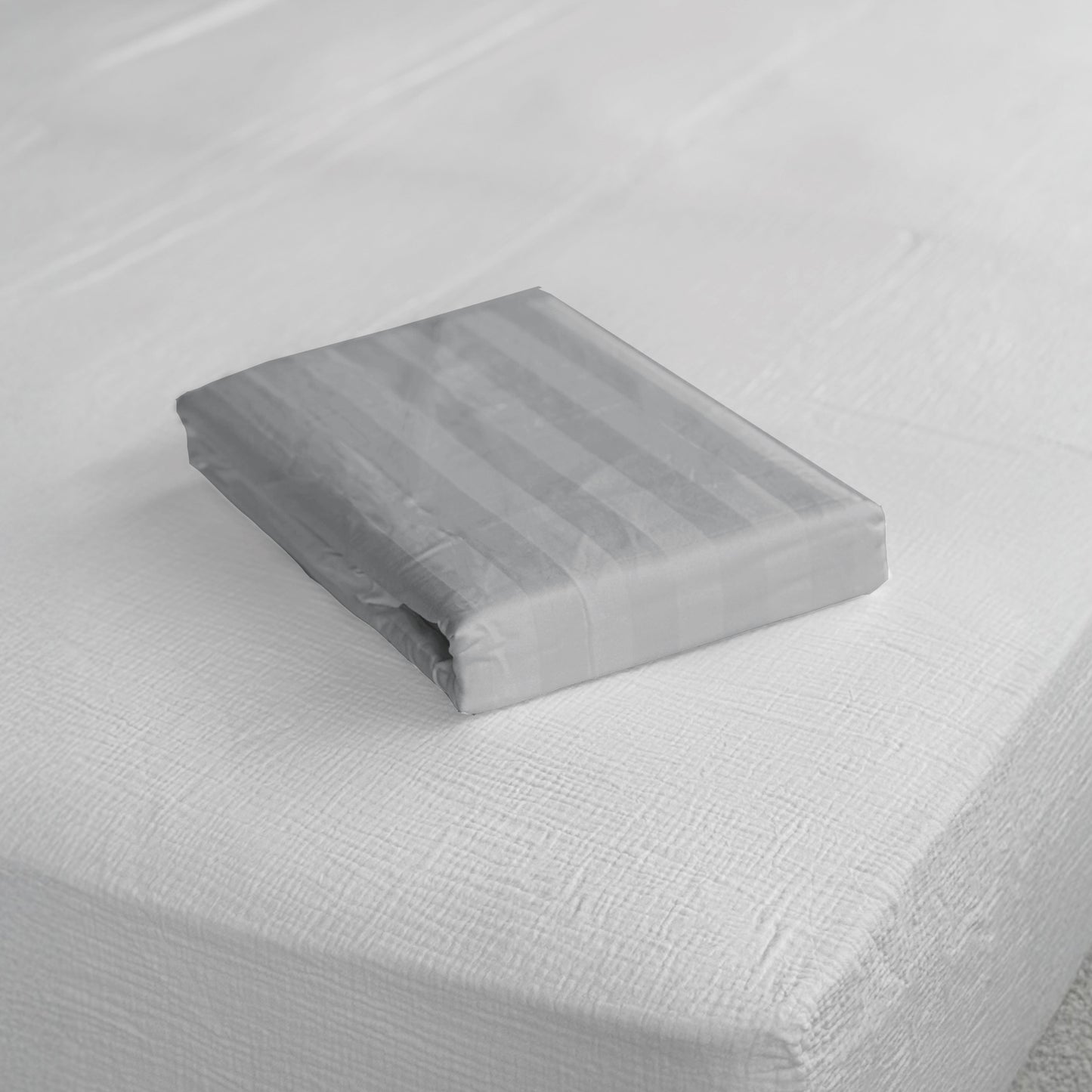 Striped Satin Cotton Duvet Cover Cera