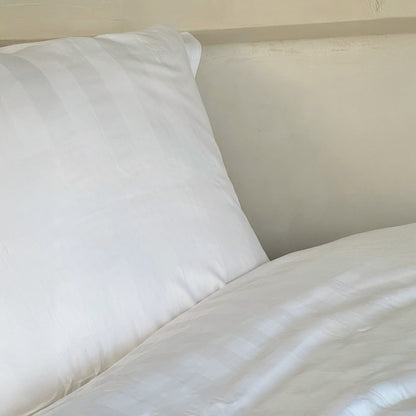 Striped Satin Cotton Duvet Cover Cera