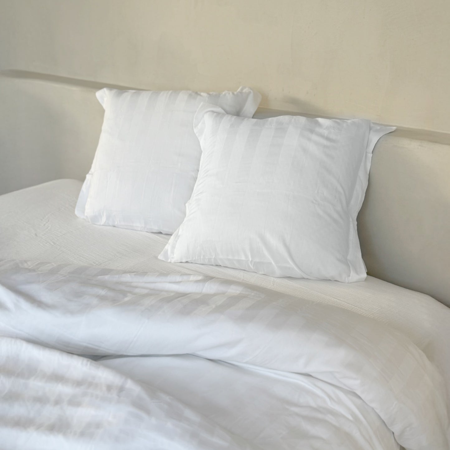 Striped Satin Cotton Duvet Cover Cera