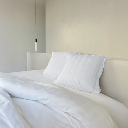 Striped Satin Cotton Duvet Cover Cera