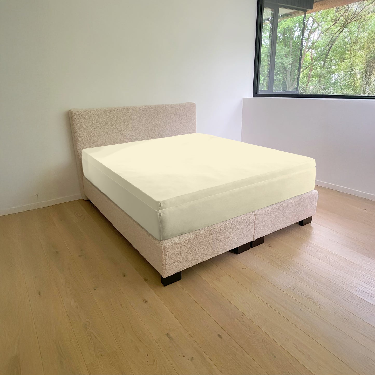 Double Jersey Topper Fitted sheet - cream °