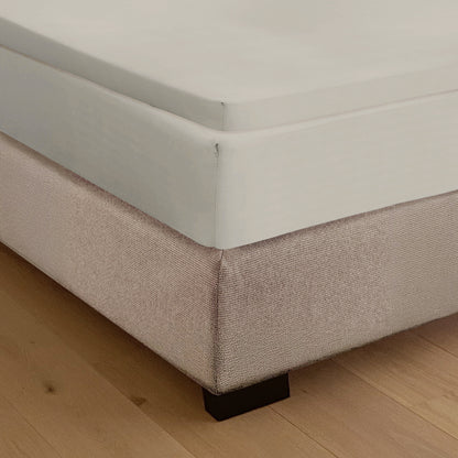 Drap housse en coton surmatelas Créme