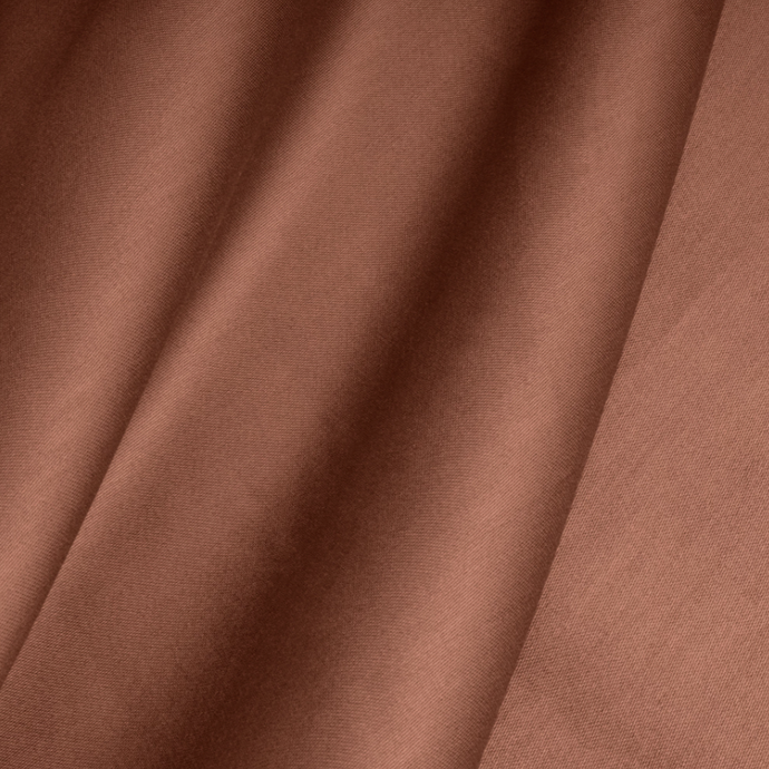 Satin Cotton Fitted Sheet- brown
