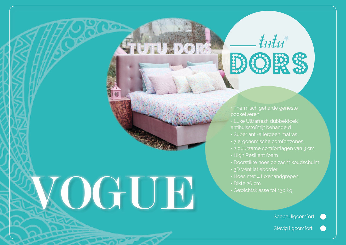 Vogue Mattress - 27 cm Cera