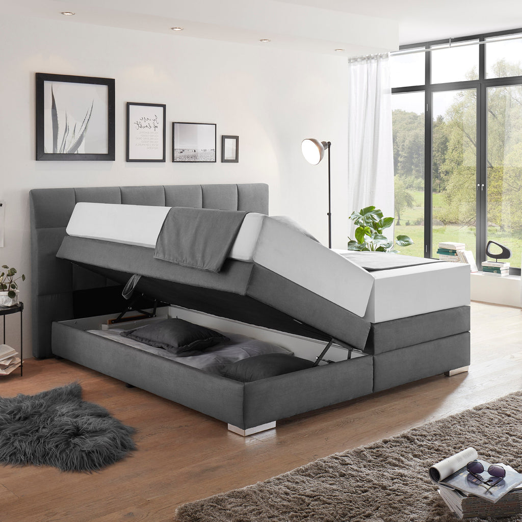 Boxspring Tokyo fixed with storage space Tutu Dors